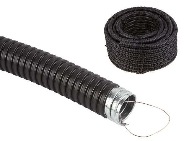 Металлорукав герметичный в ПВХ-оболочке с протяжкой