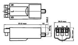 Импульсное зажигающее устройство ИЗУ 50-400вт/220в 3-х контактное